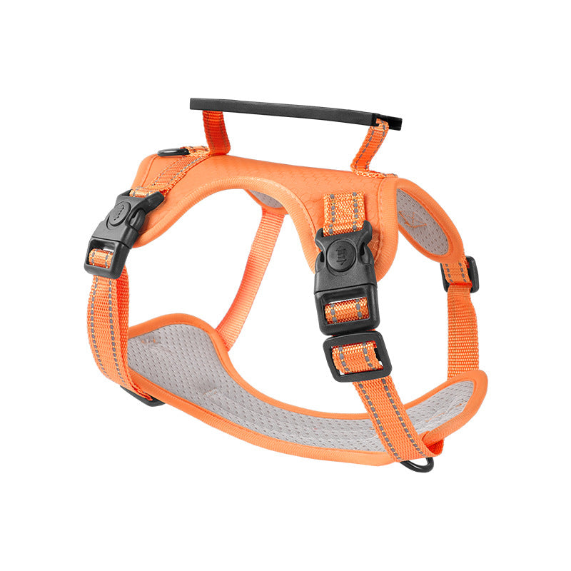 Medium Reflective Dog Harness with Leash, No-Pull Vest Harness for Dogs, Adjustable Dog Vest with Handle, Walking Training Pet Harness